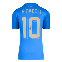 Icons Roberto Baggio gesigneerd Italië shirt