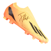 Icons Jay-Jay Okocha gesigneerde Bolton Wanderers voetbalschoen