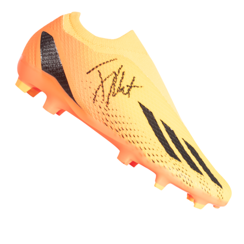 Icons Jay-Jay Okocha gesigneerde Bolton Wanderers voetbalschoen