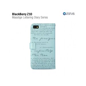 Zenus Blackberry Z10 Masstige Lettering Diary Series -Blue