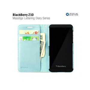 Zenus Blackberry Z10 Masstige Lettering Diary Series -Blue