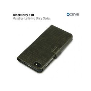 Zenus Blackberry Z10 Masstige Lettering Diary Series -Deep Khaki