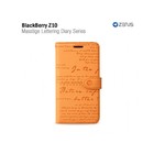 Zenus Blackberry Z10 Masstige Lettering Diary Series -Orange