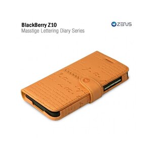 Zenus Blackberry Z10 Masstige Lettering Diary Series -Orange