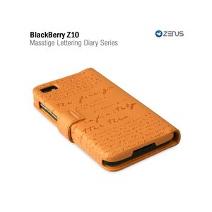 Zenus Blackberry Z10 Masstige Lettering Diary Series -Orange