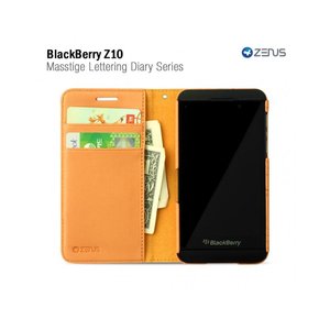 Zenus Blackberry Z10 Masstige Lettering Diary Series -Orange