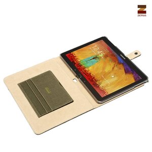 Zenus Galaxy Note 10.1  Masstige Cambridge Diary Series -Khaki