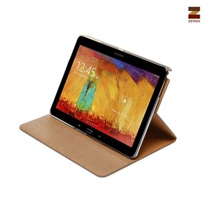 Zenus Galaxy Note 10.1  Masstige Crosshatch Diary Series -Gold Brown