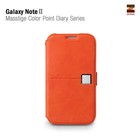 Zenus Galaxy Note 2 Masstige Color Point Diary Series - Orange