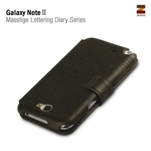 Zenus Galaxy Note 2 Masstige Lettering Diary Series -Khaki