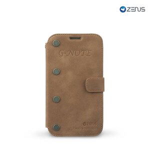 Zenus Galaxy Note 2 Prestige G-Note Diary Series -Vintage Bruin