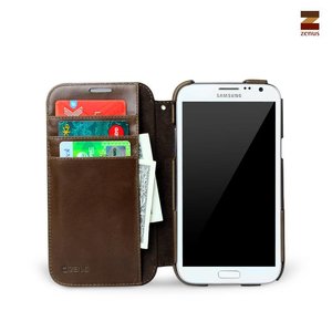 Zenus Galaxy Note 2 Prestige Heritage with Signage Diary Series -Black Chocolate