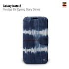 Zenus Galaxy Note 2 Prestige Tie Dying Diary Series -Blue Mix