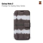 Zenus Galaxy Note 2 Prestige Tie Dying Diary Series -Brown Mix