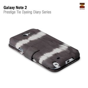 Zenus Galaxy Note 2 Prestige Tie Dying Diary Series -Brown Mix