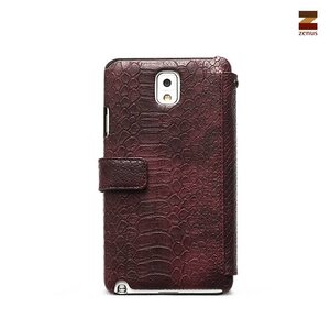 Zenus Galaxy Note 3 Masstige Croco Diary Wijn Rood