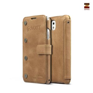 Zenus Galaxy Note 3 Prestige G-Note Diary -Vintage Brown