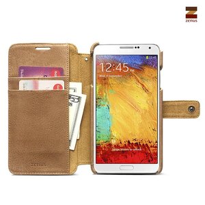 Zenus Galaxy Note 3 Prestige G-Note Diary -Vintage Brown