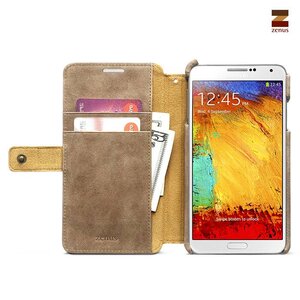 Zenus Galaxy Note 3 Prestige Retro Vintage Diary Series -Vintage Brown