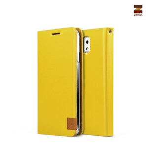 Zenus Galaxy Note 3 Prestige Signature Tag Diary Series -Mustard