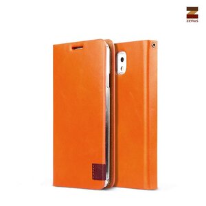 Zenus Galaxy Note 3 Prestige Signature Tag Diary Series -Orange