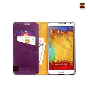 Zenus Galaxy Note 3 Prestige Signature Tag Diary Series -Purple