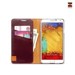 Zenus Galaxy Note 3 Prestige Signature Tag Diary Series -Wine