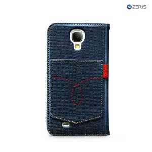 Zenus Galaxy S4 Denim Back Pocket Diary - Deep Blue