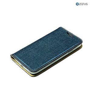 Zenus Galaxy S4 Denim Back Pocket Diary - Deep Blue