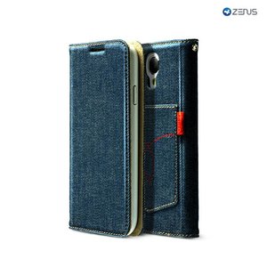 Zenus Galaxy S4 Denim Back Pocket Diary - Deep Blue