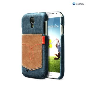 Zenus Galaxy S4 Denim Vintage Pocket Bar - Deep Blue