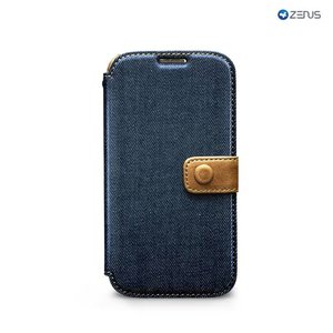 Zenus Galaxy S4 Denim Vintage Pocket Diary - Deep Blue