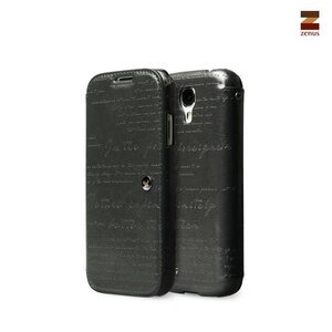 Zenus Galaxy S4 Masstige Lettering Diary - Charcoal Gray