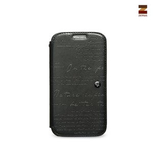 Zenus Galaxy S4 Masstige Lettering Diary - Charcoal Gray