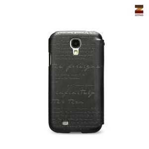 Zenus Galaxy S4 Masstige Lettering Diary - Charcoal Gray