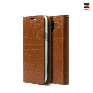 Zenus Galaxy S4 Mini Lettering Diary Series - Brown