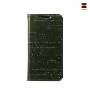 Zenus Galaxy S4 Mini Lettering Diary Series - Deep Khaki