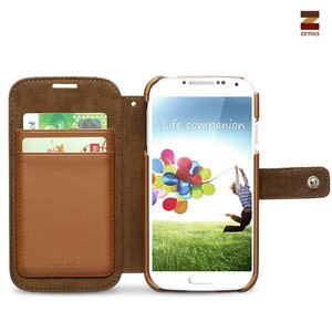 Zenus Galaxy S4 Prestige Heritage Diary Camel Bruin