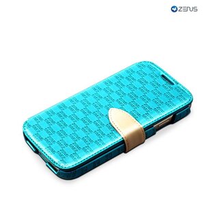 Zenus Galaxy S4 Prestige Love Craft Diary Aqua Blauw