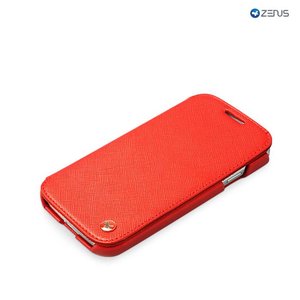 Zenus Galaxy S4 Prestige Minimal Diary Rood / Oranje