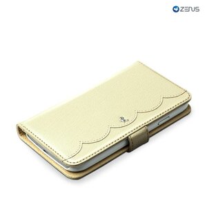 Zenus Galaxy S4 Prestige Pretty Lace Diary Ivoor