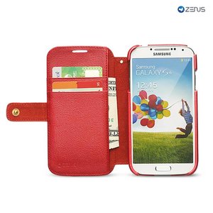 Zenus Galaxy S4 Prestige Rock Stud Diary Rood