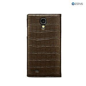 Zenus Galaxy S4 Prestige Square Croco Diary Donkerbruin