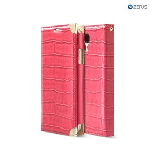 Zenus Galaxy S4 Prestige Square Croco Diary Roze