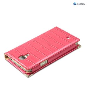 Zenus Galaxy S4 Prestige Square Croco Diary Roze