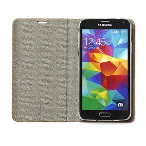 Zenus Galaxy S5 Masstige Curved Velo Diary - Camel