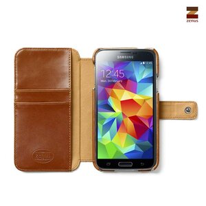 Zenus Galaxy S5 Masstige Lettering Diary - Brown