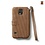 Zenus Galaxy S5 Prestige Neo Vintage Diary - Vintage Bruin