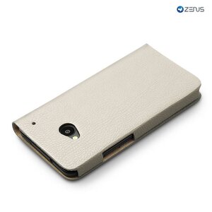 Zenus HTC One M7 Masstige E-Style Diary Series -Beige