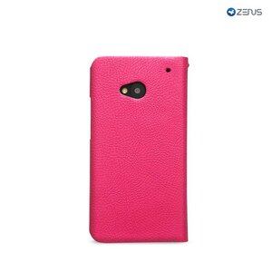 Zenus HTC One M7 Masstige E-Style Diary Series -Hot Pink